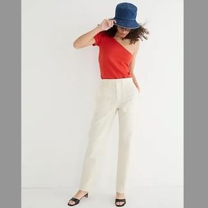 J. Crew garment dyed cargo paint in chino twill, natural NWT